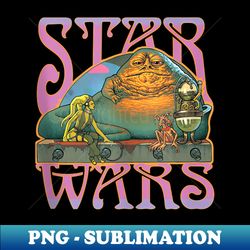 Star Wars Jabba's Palace Psychedelic Oola 60s - Trendy Sublimation Digital Download - Perfect for Sublimation Art