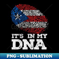 Its In My DNA Vintage American Flag - Decorative Sublimation PNG File - Enhance Your Apparel with Stunning Detail