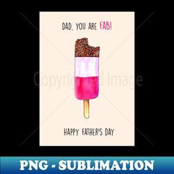 Fab dad - PNG Transparent Digital Download File for Sublimation - Unlock Vibrant Sublimation Designs