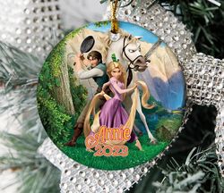 Personalized Rapunzel Ornament, Princess Christmas Ornament, Disney 2023 Christmas Ornament