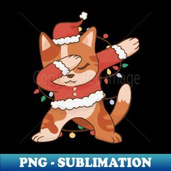 Santa Cat - Modern Sublimation PNG File - Boost Your Success with this Inspirational PNG Download