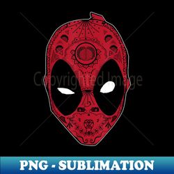 Marvel Deadpool Sugar Skull Comic Big Face - PNG Sublimation Digital Download - Bring Your Designs to Life