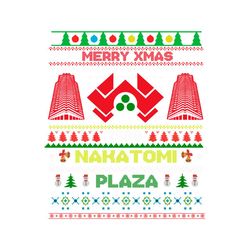 Merry Xmas Nakatomi Plaza Christmas Party 1988 SVG File