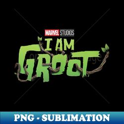 Marvel I Am Groot Detailed Vine Logo - High-Quality PNG Sublimation Download - Perfect for Sublimation Mastery