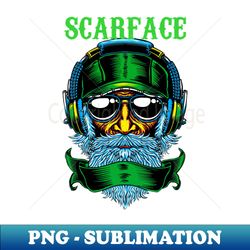 SCARFACE RAPPER MUSIC - Premium PNG Sublimation File - Enhance Your Apparel with Stunning Detail