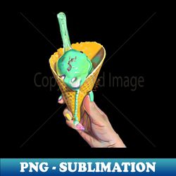 Melting Ice Cream - High-Quality PNG Sublimation Download - Boost Your Success with this Inspirational PNG Download