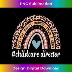 Childcare Director Rainbow Leopard Daycare - Classic Sublimation PNG File - Customize with Flair