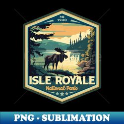 Isle Royale  National Park Vintage WPA Style National Parks Art - Creative Sublimation PNG Download - Create with Confidence