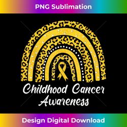 Childhood Cancer Awareness shirt Rainbow Leopard Ribbo - Sublimation-Optimized PNG File - Crafted for Sublimation Excellence