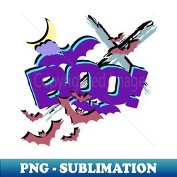 Boo Spooky Night - Retro PNG Sublimation Digital Download - Bring Your Designs to Life