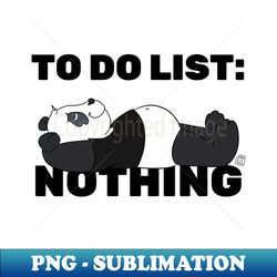 Lazy Panda - Instant PNG Sublimation Download - Add a Festive Touch to Every Day