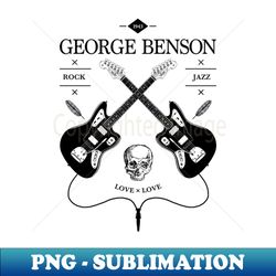 George Benson Guitar Vintage Logo - Exclusive PNG Sublimation Download - Spice Up Your Sublimation Projects