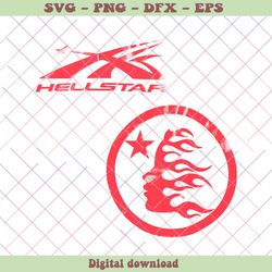 Retro Hellstar Sport Logo Brand SVG Cutting Digital File