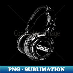 Ludacris Retro Headphone - Instant Sublimation Digital Download - Vibrant and Eye-Catching Typography