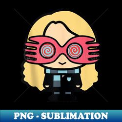 Harry Potter Luna Lovegood Cute Cartoon Style Portrait - Sublimation-Ready PNG File - Perfect for Sublimation Mastery