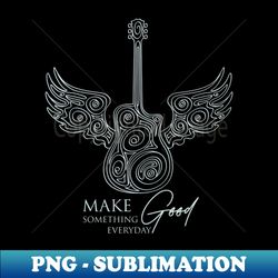 Guitar - PNG Transparent Digital Download File for Sublimation - Perfect for Sublimation Mastery