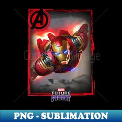 Marvel Future Fight Iron Man Portrait Graphic - Special Edition Sublimation PNG File - Boost Your Success with this Inspirational PNG Download
