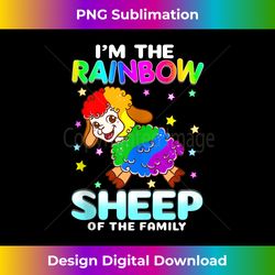 Gay Pride Month I'm the Rainbow Sheep of the Family Cute Tank T - Bohemian Sublimation Digital Download - Enhance Your Art with a Dash of Spice