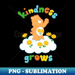 care bears friend bear kindness grows cute rainbow text - exclusive sublimation digital file - perfect for sublimation mastery