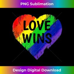 Pride Love Wins Flag LGBTQ Support Men Women Kids LGBTQ+ Tank T - Classic Sublimation PNG File - Access the Spectrum of Sublimation Artistry