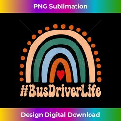 Bus Driver Rainbow Appreciation Day Hello Back To Scho - Bohemian Sublimation Digital Download - Reimagine Your Sublimation Pieces