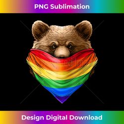 lgbt gay pride rainbow flag california bear men wom - timeless png sublimation download - customize with flair