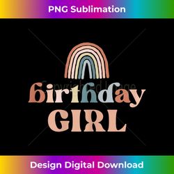 Birthday Girl Boho Rainbow Party Retro Suppli - Innovative PNG Sublimation Design - Striking & Memorable Impressions