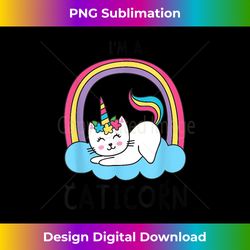 Unicorn Cat I'm a Caticorn Girl Unicorn Rainbow Lov - Sublimation-Optimized PNG File - Enhance Your Art with a Dash of Spice