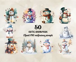 50 Cute Snowman Png, Christian Christmas Svg, Christmas Design, Christmas Shirt, Christmas 119