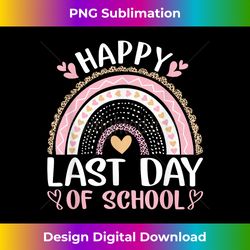 Happy Last Day Of School Student Teacher Leopard Rainb - Vibrant Sublimation Digital Download - Immerse in Creativity with Every Design