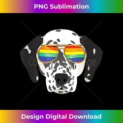 Dalmatian Gay Pride Lesbian LGBT Rainbow Flag Dog Gi - Sleek Sublimation PNG Download - Elevate Your Style with Intricate Details