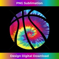 Basketball Tie Dye Rainbow Kids Boys Teenage Men Girls Tank T - Luxe Sublimation PNG Download - Lively and Captivating Visuals