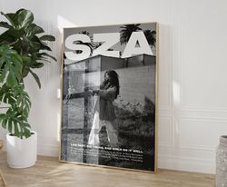 SZA Poster, Ctrl Album Cover Art Print, SZA Ctrl Album Art, SZA Album Poster, Music Poster, Sza Fan Gift, Sza Ctrl Track