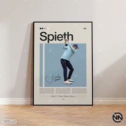 Jordan Spieth Poster, Golf Poster, Motivational Poster, Sports Poster, Modern Sports Art, Golf Gifts, Minimalist Poster,