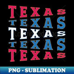 text art usa texas - high-resolution png sublimation file - stunning sublimation graphics