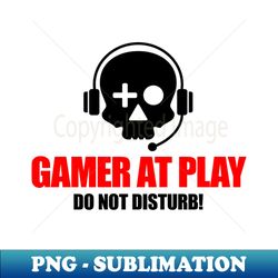 Gamer at Play - Exclusive PNG Sublimation Download - Enhance Your Apparel with Stunning Detail