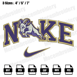 Nike Navy Midshipmen Embroidery Designs, Logo Nike Embroidery Design File Instant Download