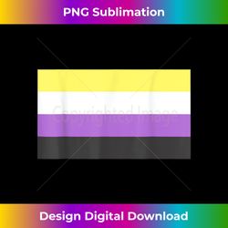 Non-Binary Pride Fla - Deluxe PNG Sublimation Download - Chic, Bold, and Uncompromising