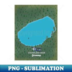 Steinhuder Meer Germany map - High-Resolution PNG Sublimation File - Stunning Sublimation Graphics