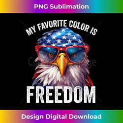 My Favorite Color Is Freedom Patriotic Eagle American Fla - Minimalist Sublimation Digital File - Immerse in Creativity with Every Design