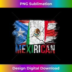 mexirican t- mexico puerto rican flag mexican tank top - innovative png sublimation design - craft with boldness and assurance