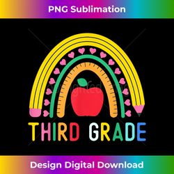 Third Grade Rainbow Girls Boys Teacher Team 3rd Grade Squad - Luxe Sublimation PNG Download - Ideal for Imaginative Endeavors