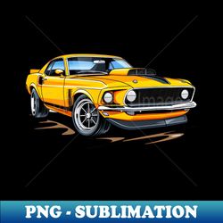 Classic 1970 Ford Mustang tshirt - Sublimation-Ready PNG File - Unlock Vibrant Sublimation Designs