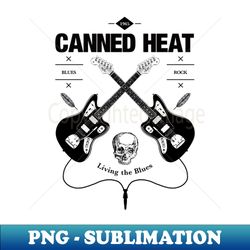 Canned Heat Guitar Vintage Logo - High-Quality PNG Sublimation Download - Capture Imagination with Every Detail
