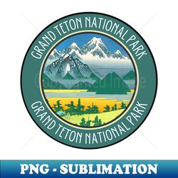Beautiful Green Grand Teton National Park - PNG Sublimation Digital Download - Add a Festive Touch to Every Day