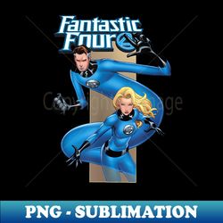 Marvel Fantastic Four Mr. Fantastic Invisible Woman - PNG Transparent Sublimation Design - Unleash Your Inner Rebellion