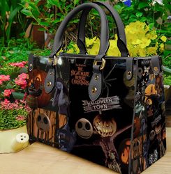 Halloween Leather Handbag And Wallet, Halloween Shoulder Bag, Halloween Women Bag