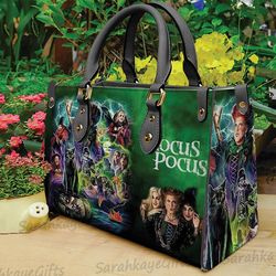 Hocus Pocus Witch Handbag Leather Handbag, Hocus Pocus Leather Bag, Witch Handbag