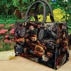 Horror Leather Handbag, Horror Shoulder Bag, Freddy Krueger Women Handbag And Wallet