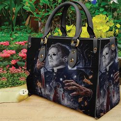Michael Mayors Horror Leather Handbag, Horror Handbag  Wallet, Michael Horror Movie Characters Bag